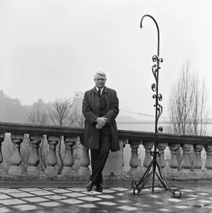 Cary Grant, actor, (real name Archibald Alexander Leach) pictured on his 68th birthday