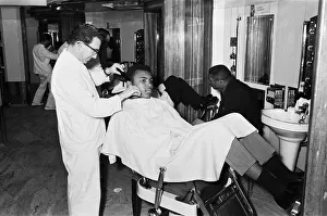 Grooming Prints: Cassius Clay aka (Muhammad Ali) getting shave in London
