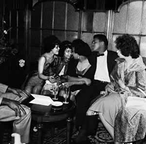 01011 Prints: Cassius Clay aka (Muhammad Ali) pictured at the Piccadilly Hotel after beating