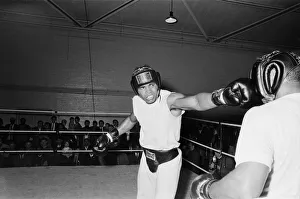 Cassius Clay (Muhammad Ali) training in White City ahead of his fight with British