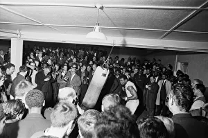 Cassius Clay (Muhammad Ali) training in White City ahead of his fight with British