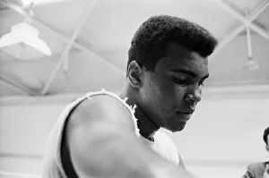 Cassius Clay (Muhammad Ali) training in White City ahead of his fight with British