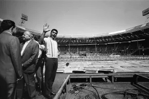 Heavyweight Prints: Cassius Clay (Muhammad Ali) at Wembley Stadium where his non-title bout against