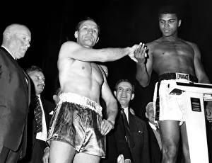 00378 Prints: Cassius Clay ( Muhammad Ali ), World Heavyweight Champion and challenger
