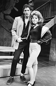 00608 Prints: The cast of the American musical Grease rehearsing at the New London theatre off Drury
