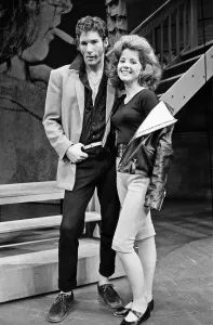 00608 Prints: The cast of the American musical Grease rehearsing at the New London theatre off Drury