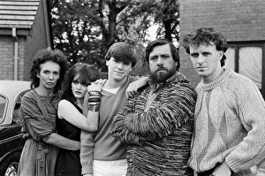 The cast of Brookside. From left to right, Sue Johnston (Sheila Grant) Shelagh O