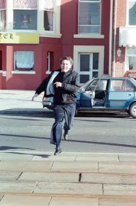 The cast of Coronation Street filming scenes for death of Alan Bradley