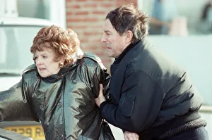 The cast of Coronation Street filming scenes for death of Alan Bradley
