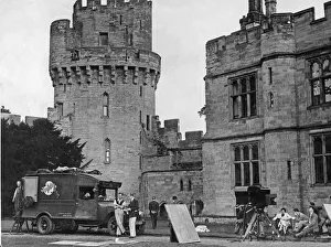 Sound Prints: Cast and crew members of the British and Dominions Film Corporation seen here waiting for