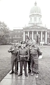 Cast of Dads Army at opening of exhibition at the Imperial War Museam