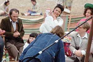 Some of the cast of The Darling Buds of May'pictured during the filming of
