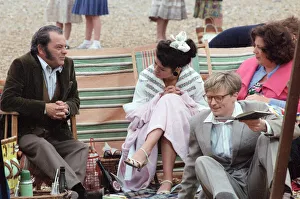 Some of the cast of The Darling Buds of May'pictured during the filming of