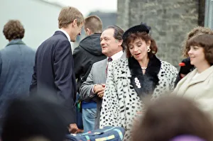 The cast of Only Fools and Horses'television series on set filming a
