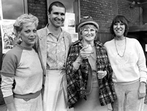 Cheers Prints: The cast of The Gambling Man play at the Newcastle Playhouse with author Catherine