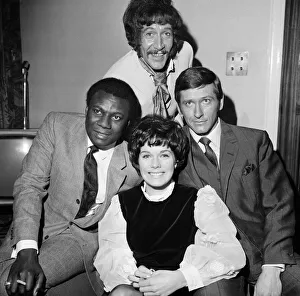 00759 Prints: Cast members of the new ATV detective film series Department S
