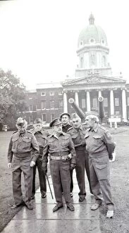 Images Dated 16th October 1974: Cast of TV programme Dads Army in costume for the opening of the Imperial War Museam