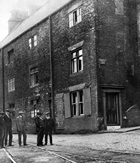 Castle Gate, Stockton. Preparations for the centenary of of the world