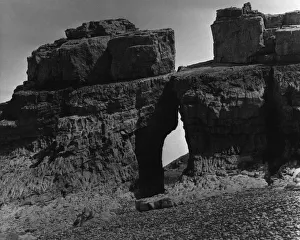 Castle Rock, Flat Holm Island (Ynys Echni) in the Bristol Channel 1st July 1962
