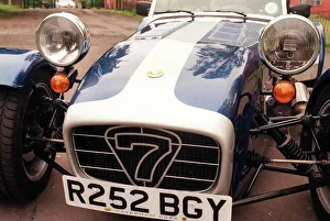 Convertible Prints: Caterham sports car July 1998 Registraion number plate R252 BGY