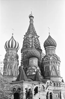 Cathedral Prints: The Cathedral of Vasily the Blessed, commonly known as Saint Basils Cathedral