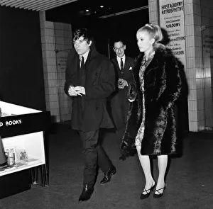 Arts Prints: Catherine Deneuve, actress, and husband fashion photographer David Bailey arrive