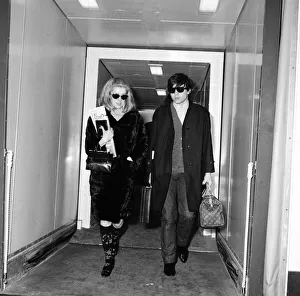 Catherine Deneuve, actress, and husband fashion photographer David Bailey arrive