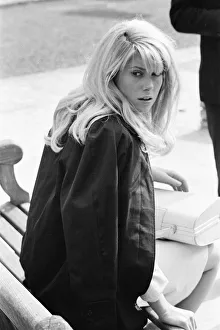 Catherine Deneuve, french actress in UK filming 1965 British psychological horror