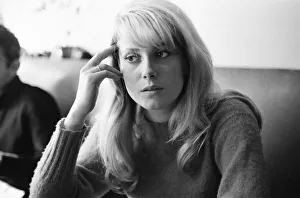 Catherine Deneuve, french actress in UK filming 1965 British psychological horror