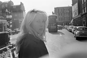 Catherine Deneuve, french actress in UK filming 1965 British psychological horror