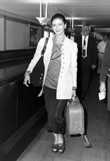 Catherine Zeta Jones Actress leaves Heathrow for Los Angeles