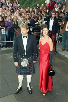 Catherine Zeta Jones and Angus Macfadyen attend the premiere of Braveheart in Stirling