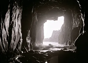 Landscapes And Gardens Prints: Caves called the Devils Hole on the North coast of Jersey A general view