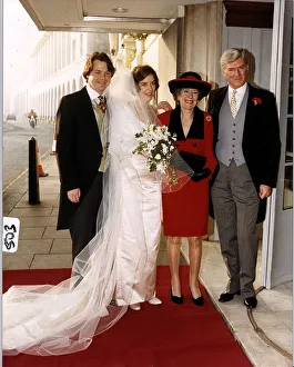 Cecil Parkinson ex conservative cabinet minister at his daughters wedding dbase