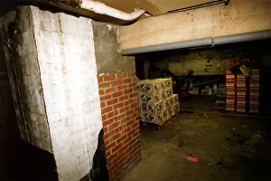 The cellar at Idols / The Lazy Pig in Whitley Bay which contained a record of air raids