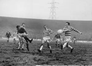 Celtic 3 v Glasgow Rangers 1. Scottish Cup quarter final match at Celtic Park