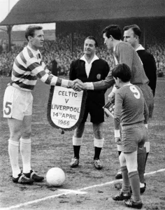 Mascot Prints: Celtic captain Billy McNeill, and Liverpool captain Ron Yeats