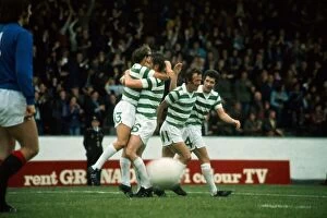 00253 Collection: Celtic players celebrating Harry Hood goal August 1973