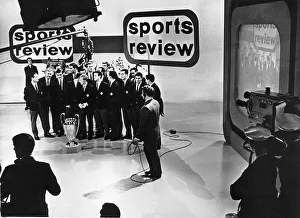 Celtic Players are presented with Team of the Year Award in a Glasgow studio on the BBC