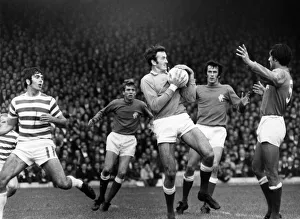 Celtic v. Rangers. Four Rangers players, Miller, McCloy