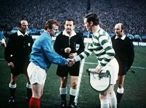 Celtic Versus Leeds 1970 European Cup Semi Final Team captains