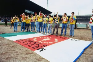 00237 Prints: Celtic versus Liverpool Cletic Park Glasgow April 1989 friendly match following