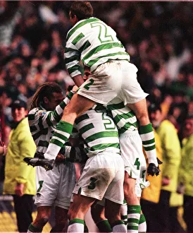 Celtic versus Rangers Scottish Football 2nd January 1998 premier league