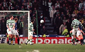 Celtic versus Rangers Scottish Football 2nd January 1998 premier league