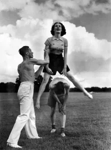 Physical Prints: Central council recreation physical training as Beare Grien and Dorking