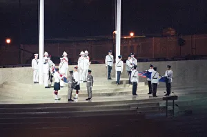Ceremonial scenes for the official handover of Hong Kong to China as the 99 year lease