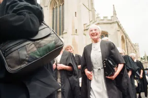 A ceremony to mark the 50th anniversary of the introduction of degrees for women