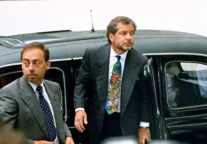 Chairman of Tottenham Hotspur Football Club Alan Sugar arrives at the High Court in