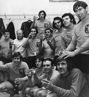 Amateur Prints: Champagne time at Villa Park for amateur side Alvechurch through to the first round of