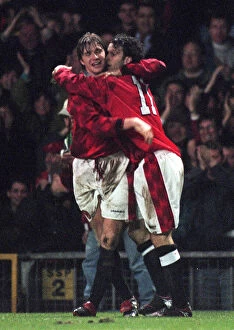 Images Dated 5th March 1997: Champions League Quarter Final First Leg match at Old Trafford